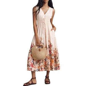NWT The Somerset Linen Sleeveless Maxi Dress